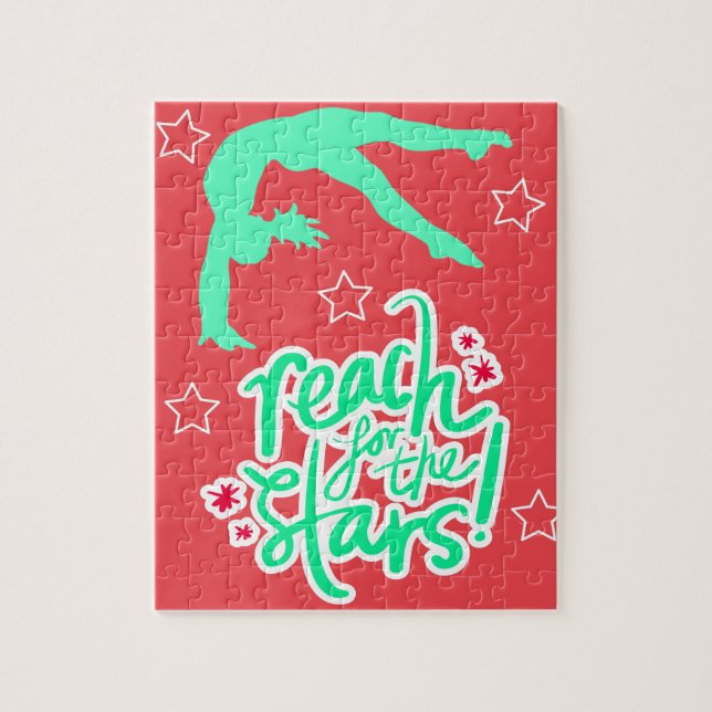 Reach for the Stars Gymnastics Christmas Colours Jigsaw Puzzle (Vertical)