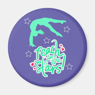 Reach for the Stars Gymnastics Tumbling Magnet
