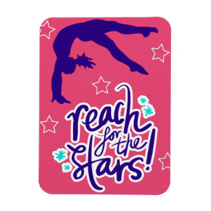 Reach for the Stars Gymnastics Tumbling Magnet