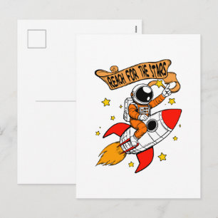 Reach for the stars holiday postcard