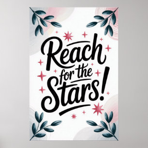 Reach for the Stars – Inspirational Wall Art Print