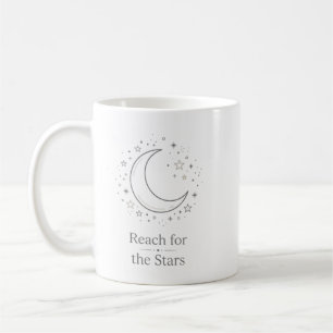 Reach For The Stars Moon Aesthetic Mug
