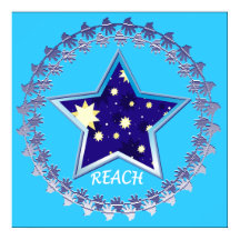 "Reach for the Stars" Motivational Poster