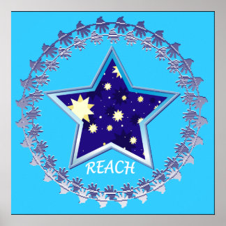 "Reach for the Stars" Motivational Poster