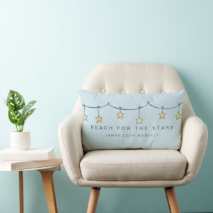 Reach For The Stars Personalised Lumbar Cushion
