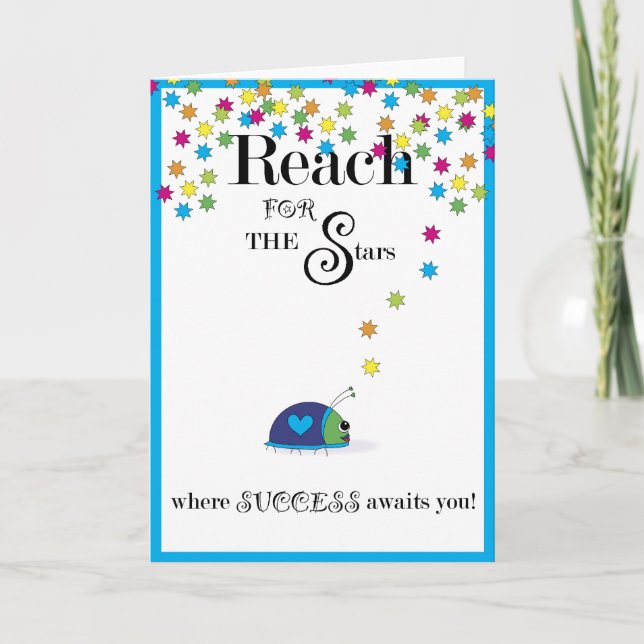 Reach for the Stars Success Card (Front)