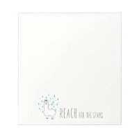 "Reach For The Stars" Sweet Llama Illustration