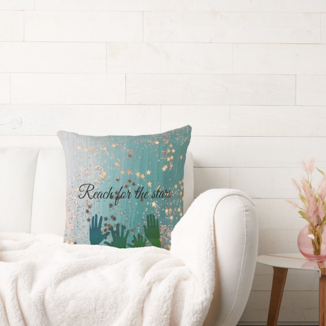 Reach for the stars throw pillow (Couch)