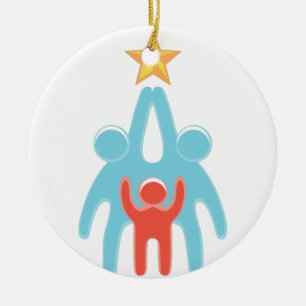 Reach for your dreams ceramic ornament