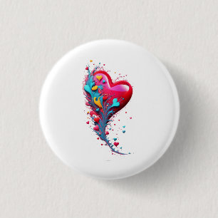 Reach Her With Your Heart II 3 Cm Round Badge