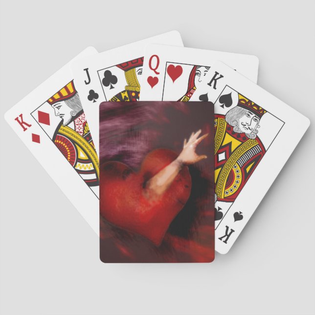 Reach Her With Your Heart Playing Cards (Back)