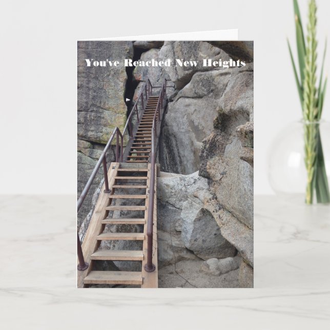 Reach New Heights Congratulations Card (Front)