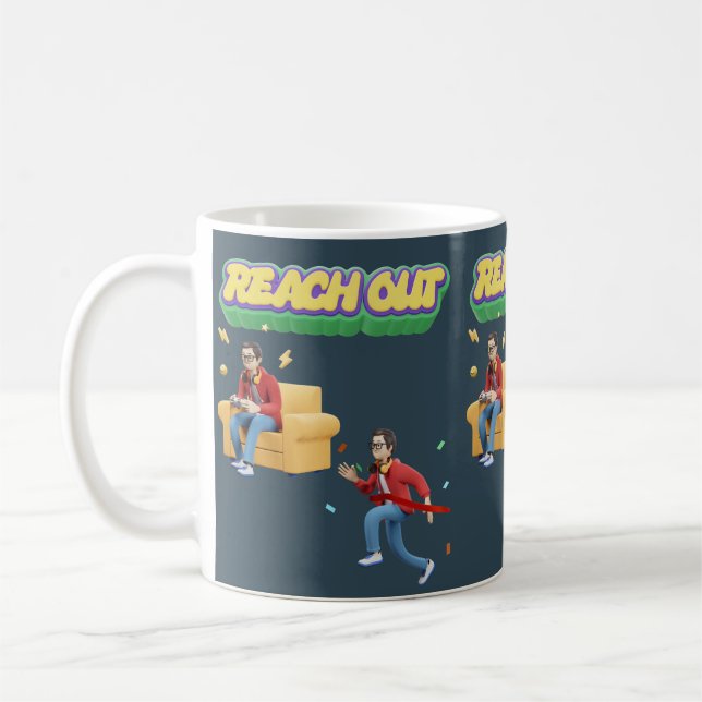 REACH OUT COFFEE MUG (Left)
