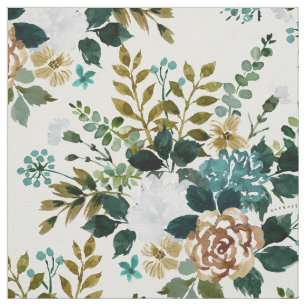 REACH OUT Mint Floral Fabric