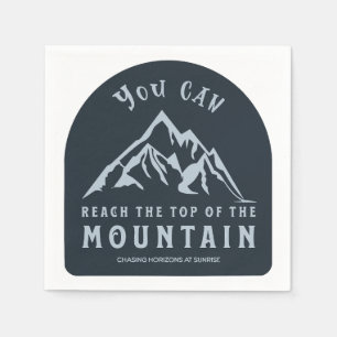 Reach the Top of the Mountain Napkin