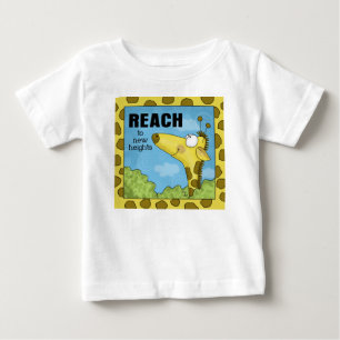 Reach to New Heights Giraffe Baby T-Shirt