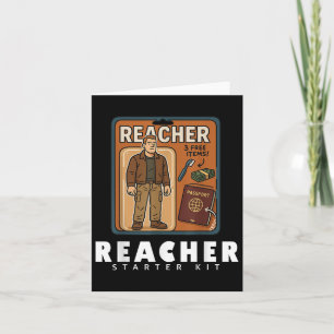 Reacher-inspired Starter Kit Design Card