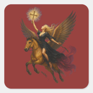 Reaching For Eternity Square Sticker