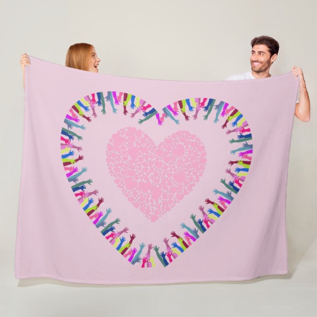 Reaching for Love Fleece Blanket (In Situ)