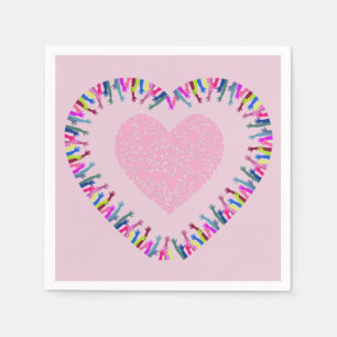 Reaching for Love Napkin