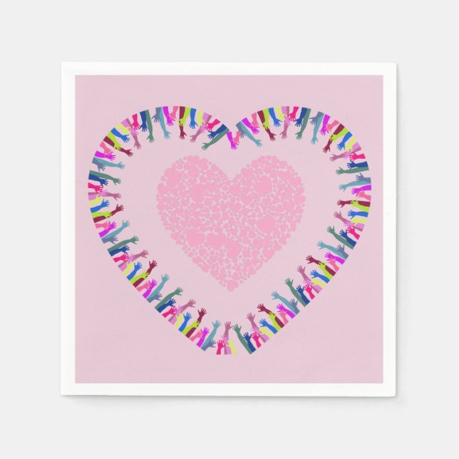 Reaching for Love Napkin (Front)