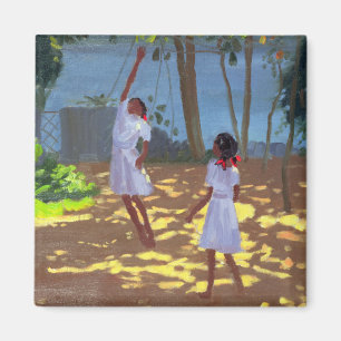 Reaching for Oranges Bentota Sri Lanka 1998 Magnet