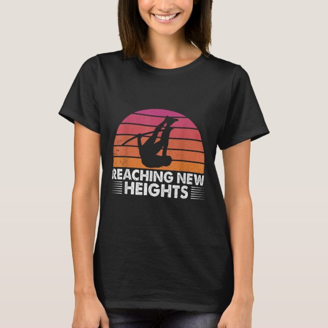 Reaching New Heights, Le Vault Funny Le Vault Jump T-Shirt (Front)