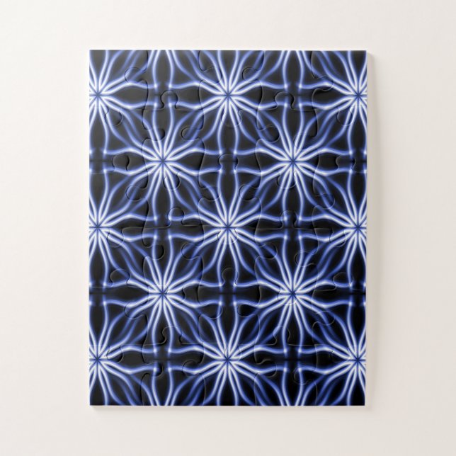 Reaching out in blue.... jigsaw puzzle (Vertical)