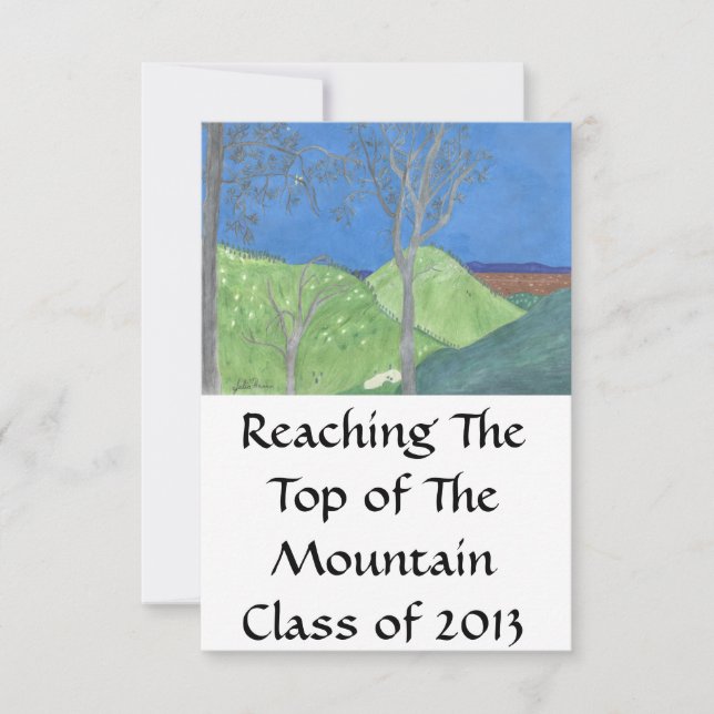 Reaching The Top of The Mountain- Grad Invites (Front)