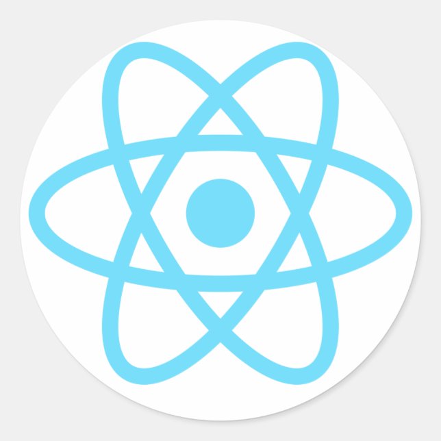 React js Stickers, Mugs,  T-shirts and much more Classic Round Sticker (Front)