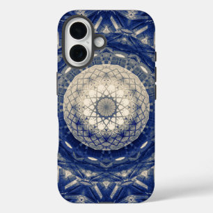 Reactor Blue Biomechanical Dystopian Design iPhone 16 Case