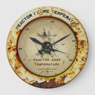 Reactor Core Temperature Wall Clock
