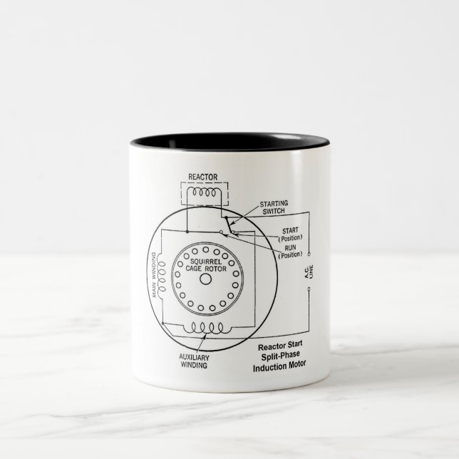 Reactor Start Split-Phase Induction Motor Mug  (Center)
