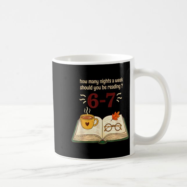 Read 6–7 Nights Funny Reading  Coffee Mug (Right)