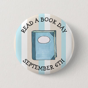 Read a Book Day September 6th Holidays 6 Cm Round Badge