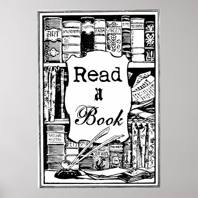 Read A Book Poster (Front)