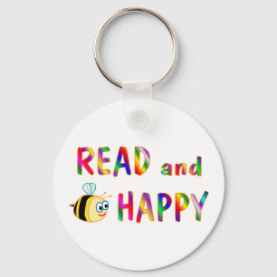 Read and Be Happy Key Ring