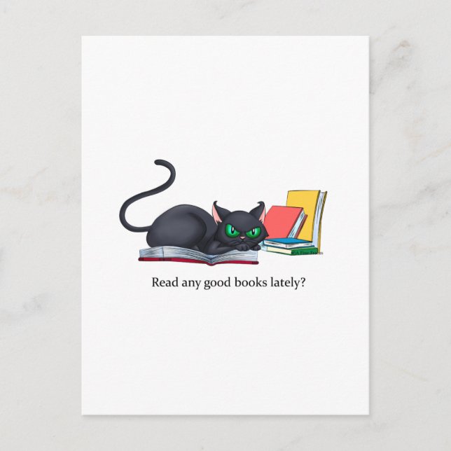 Read any good books lately? postcard (Front)