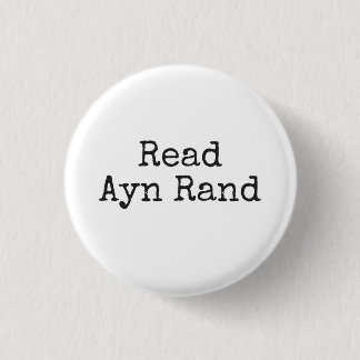 Read Ayn Rand 3 Cm Round Badge