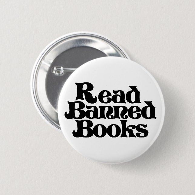 Read Banned Books 6 Cm Round Badge (Front & Back)