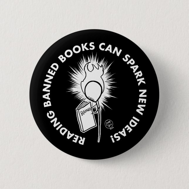 Read Banned Books 6 Cm Round Badge (Front)
