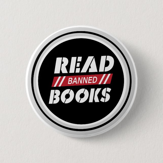 Read Banned Books  6 Cm Round Badge (Front)
