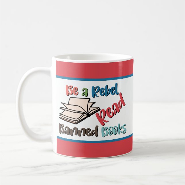 Read Banned Books Coffee Mug (Left)