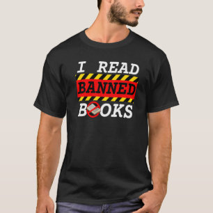 Read Banned Books Fight Censorship Freadom Book T-Shirt