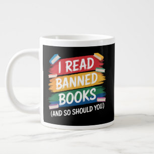 read banned books librarian week large coffee mug