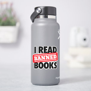 Read Banned Books Vinyl Stickers