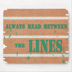 Read Between the Lines Mouse Pad