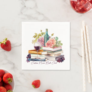 Read Between the Wines, Book Club Napkin