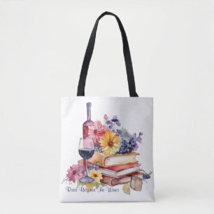 Read Between the Wines Tote Bag
