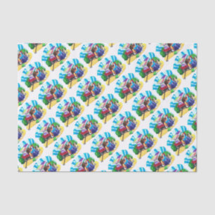 READ Book Wagon Art Tissue Paper